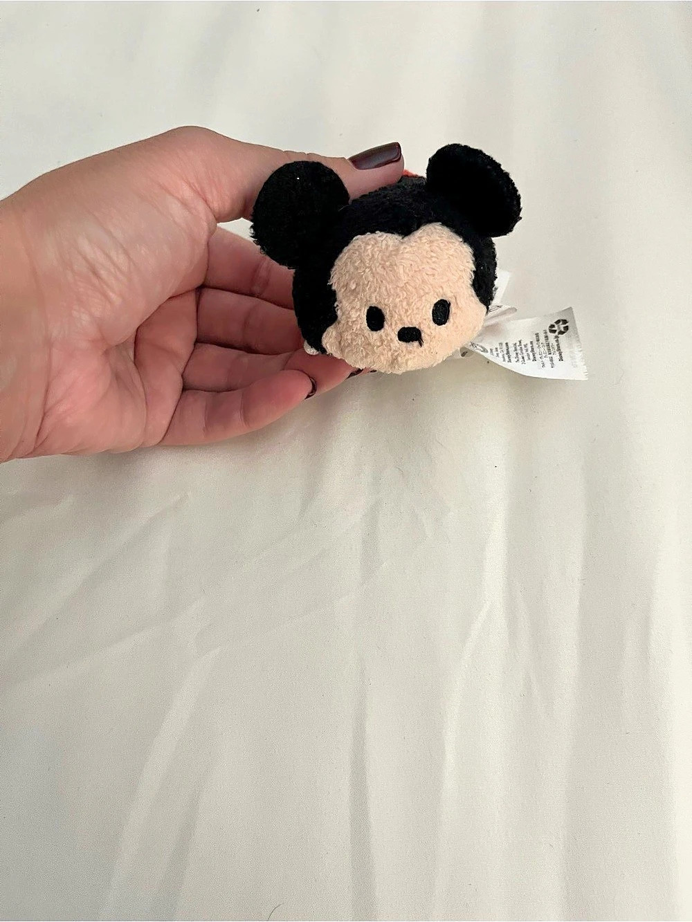 Disney Mickey Mouse Red & Black Plush Toy Like New